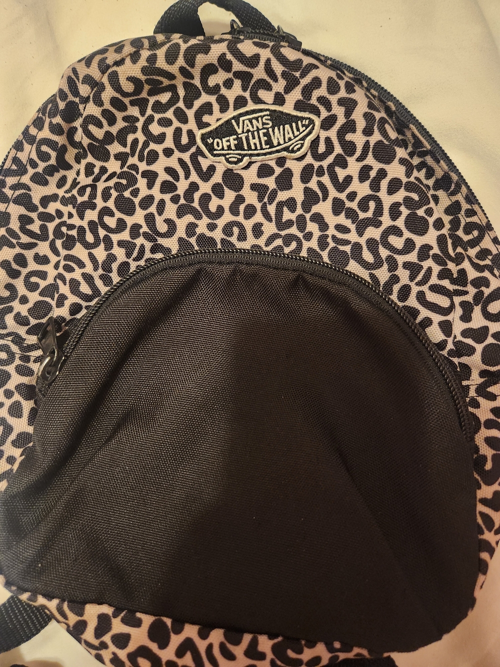 Vans Kids Leopard Print Mini Backpack - Black/Tan - Picture 3 of 7